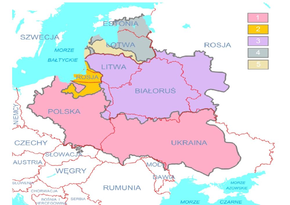 Сценарий № 2: примерные границы федеративной «Великой Польши»