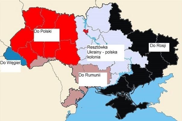 Сценарий № 3: унитарная «Великая Польша», включая протекторат над Киевом