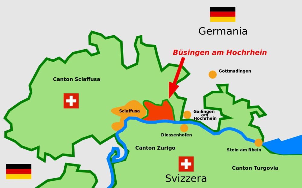 Эксклав Германии в Швейцарии