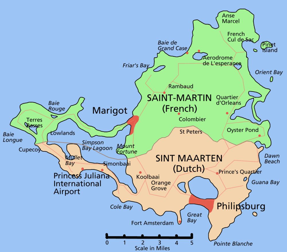 Остров Сен-Мартен – кондоминиум Нидерландов и Франции