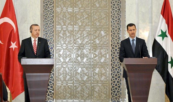 Р. Эрдоган и Б. Асад в прежние годы