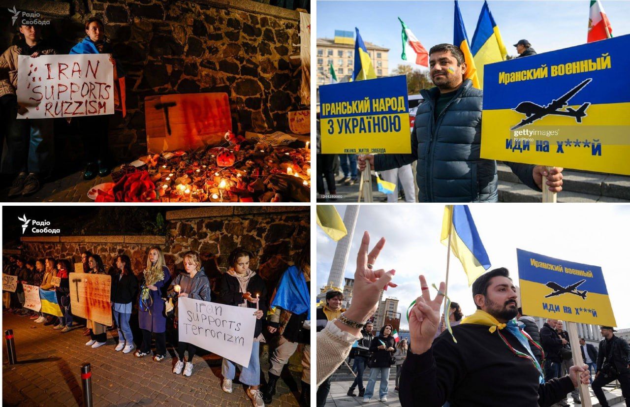 Антииранские акции в Киеве и Европе