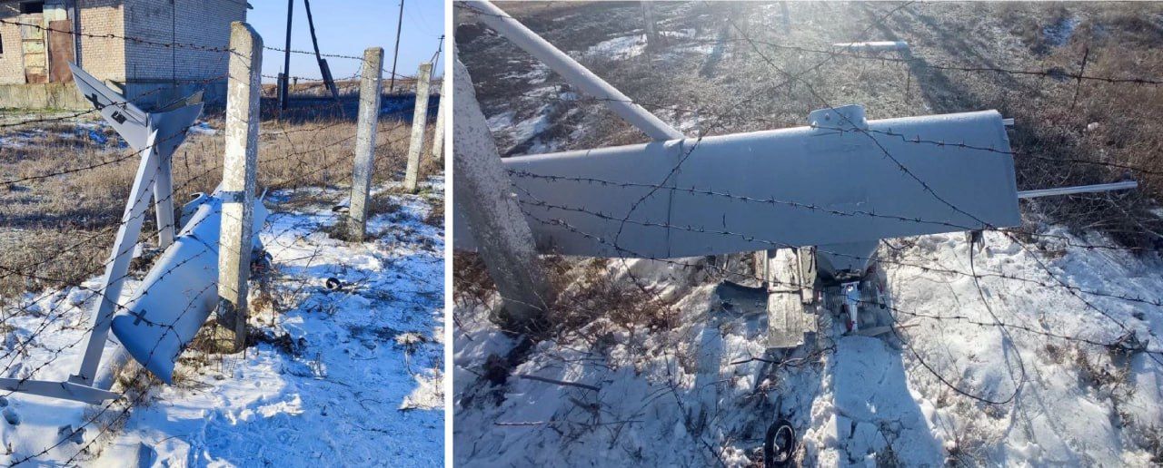 Обломки украинских БПЛА сбитых у Джанкоя