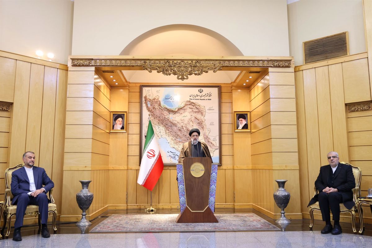 Интервью президента Раиси по возвращении в Тегеран из поездки в Китай. Фото: mfa.ir