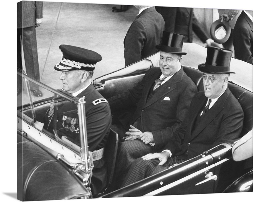 Президент США Франклин Делано Рузвельт и палач Никарагуа Анастасио Сомоса Гарсия (1939)