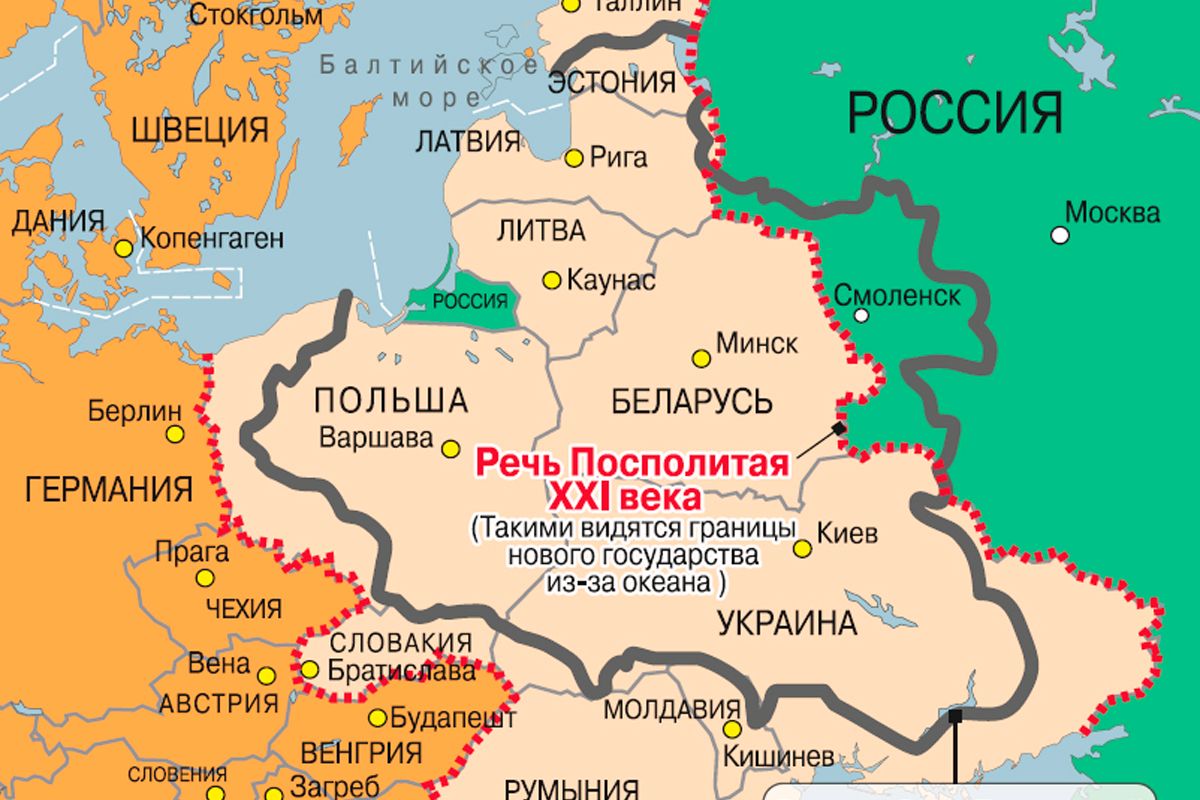 Примерная карта польских претензий
