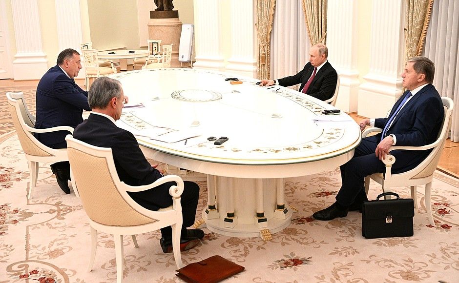 Милорад Додик на встрече с Владимиром Путиным