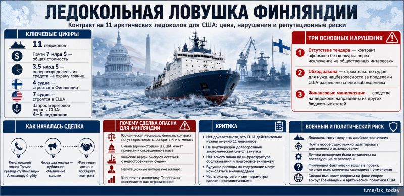 Финляндия в ледокольной ловушке: как Хельсинки поставил свою репутацию на кон в сомнительной сделке с Трампом
