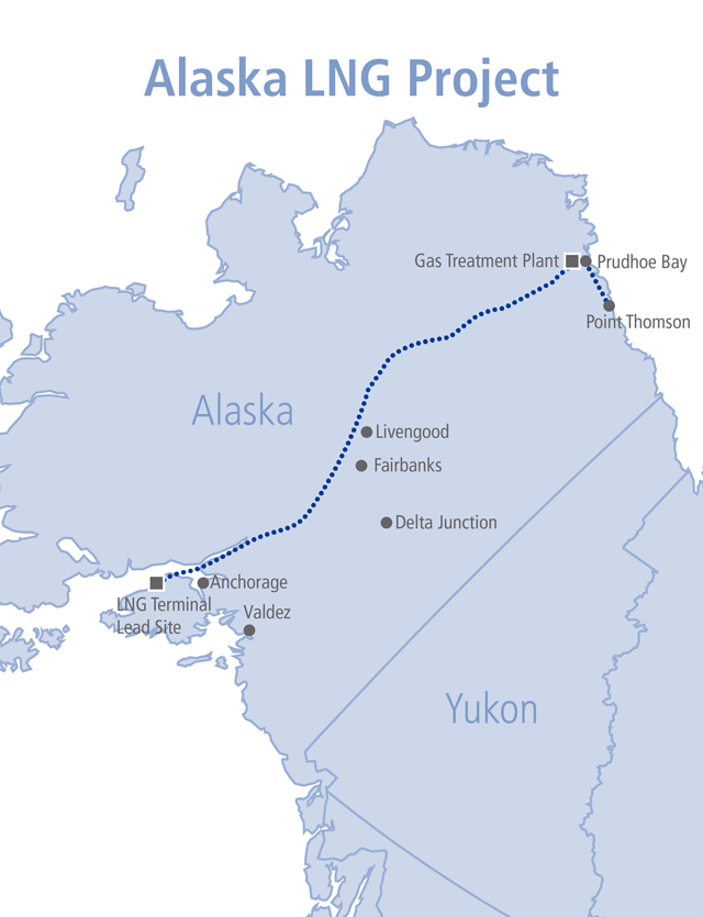 Проект Трансаляскинского трубопровода для СПГ