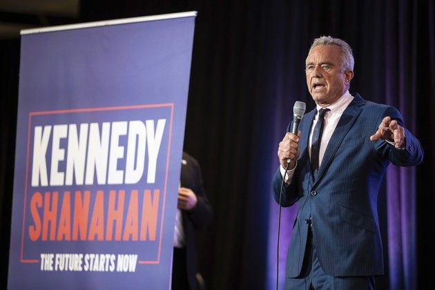 Robert F. Kennedy Jr. speaks at the Libertarian Convention, May 24, 2024.