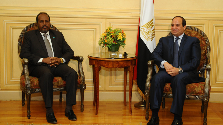 Президенты Сомали Хасан шейх Махмуд и Египта Абдель Фаттах ас-Сиси