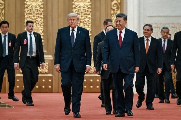 Д. Трамп и Си Цзиньпин в Пекине