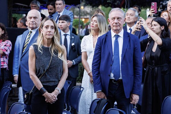 Арианна Мелони на приеме по случаю 250-летия США в Villa Taverna, 2026 год