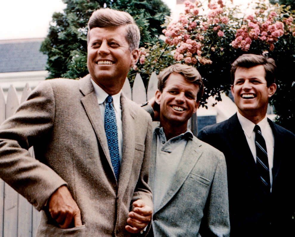Президент США Кеннеди с племянниками