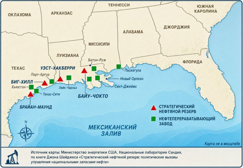 Примерно с середины марта  с.г. не менее 65% объема загрузки НПЗ и стратегических резеров на юге   США, включая карибские Пуэрто-Рико и Западные Виргины —  это нефть Венесуэлы, вывозимая оттуда с середины января  с.г. в США за бесценок