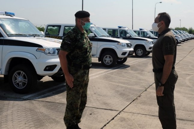 Автомобили повышенной проходимости УАЗ Patriot сербской военной полиции