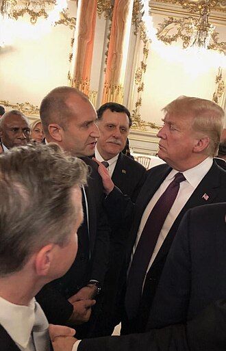 Встреча Радева с Трампом в Париже, 2018 год