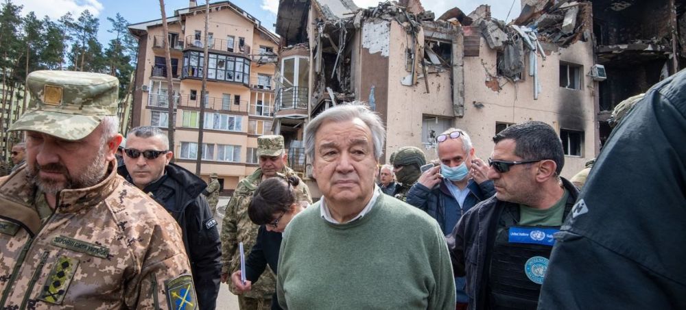 Am 28. April 2022 besuchte UN-Generalsekretär Antonio Guterres Irpen, Bucha und Borodyanka in der Nähe von Kiew, wo er „Zeuge der brutalen Gräueltaten der Russen“ wurde, deren Namen Kiew aus irgendeinem Grund immer noch nicht genannt hat