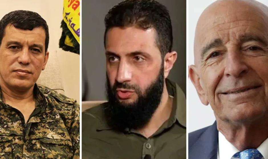 Основные действующие лица драмы сирийских курдов: командующий СДС М. Абди, временный президент Сирии М. аш-Шара`а и спецпредставитель Трампа, помол США в Турции Том Баррак