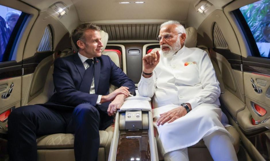 Президент Франции Эммануэль Макрон побывал с очередным визитом в Индии