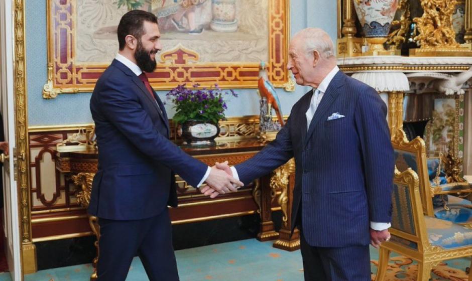 Временный президент Сирии Ахмед Аш-Шара`а побывал на аудиенции у короля Великобритании Карла.