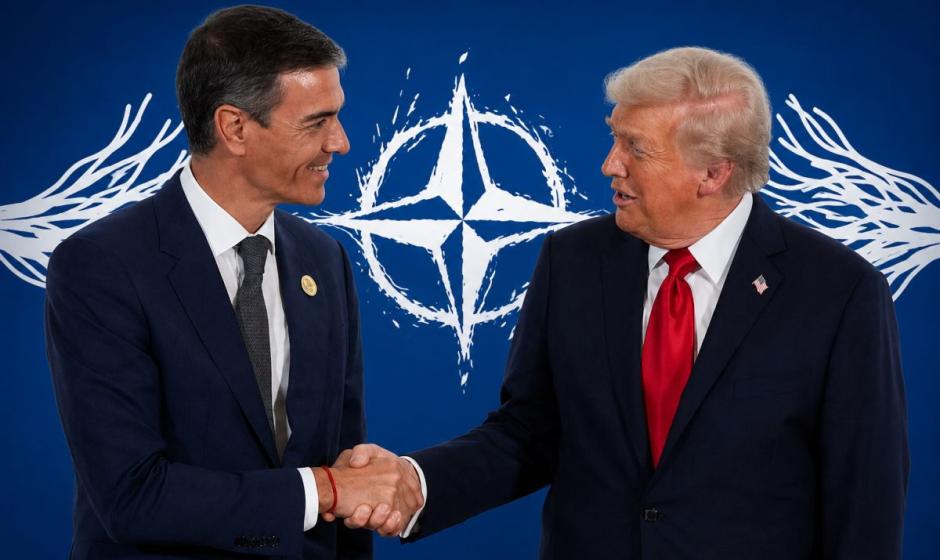 Педро Санчез и Дональд Трамп несмотря на рукопожатия недолюбливают друг друга
