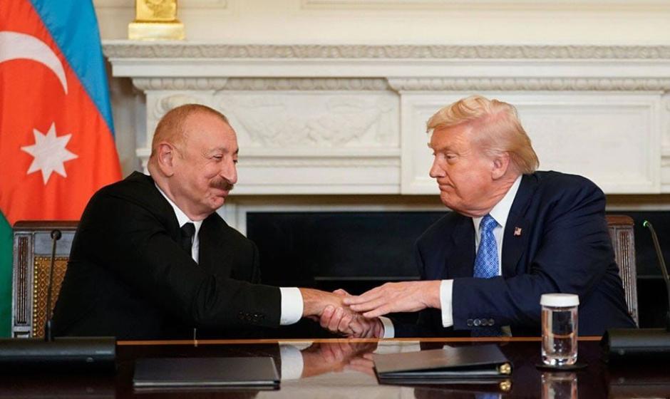 Ильхам Алиев и Дональд Трамп