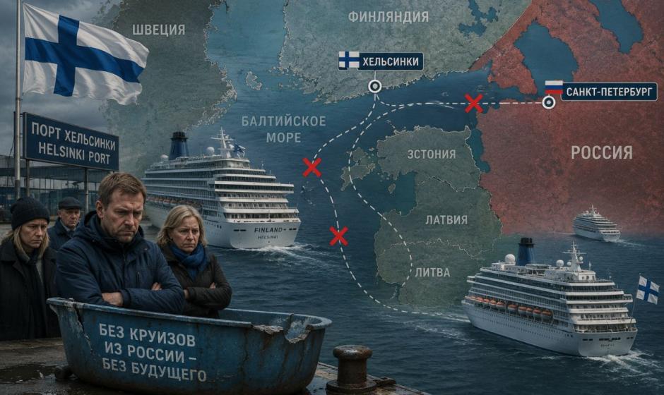 Финны не могут компенсировать прибыли от швартовавшихся в Финляндии следовавших в Петербург круизных судов