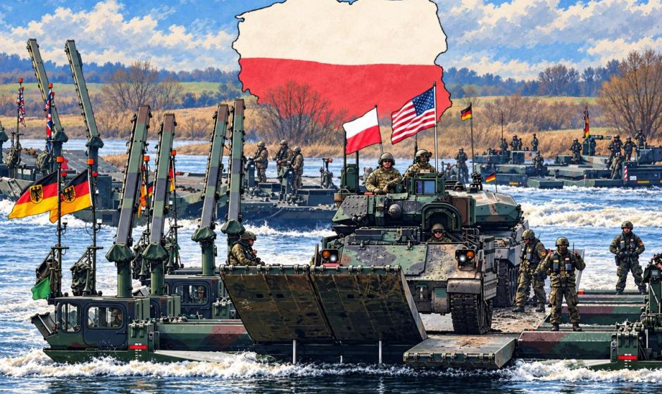 Военные приготовления на границе Польши и России в Калининградской области