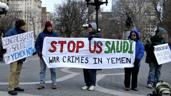В Америке ширится протест против ведомой Саудовской Аравией коалицей арабских государств войны в Йемене.