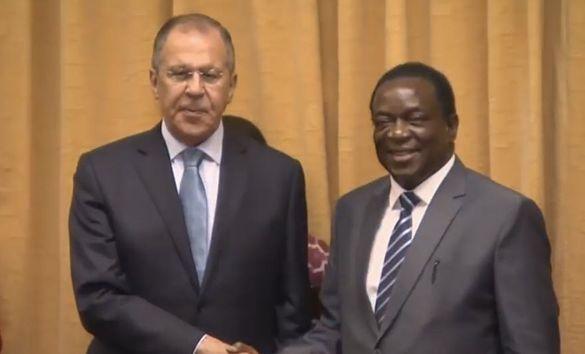 С.В.Лавров с президентом Зимбабве Э.Мнангагва
