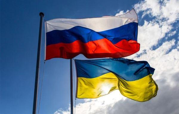 Украино-российские отношения. Флаги России и Украины