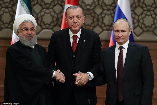 На саммите Ирана России и Турции, проведенном 4 апреля в Анкаре, лидеры трёх стран договорились ускорить свои усилия по обеспечению мира в Сирии.