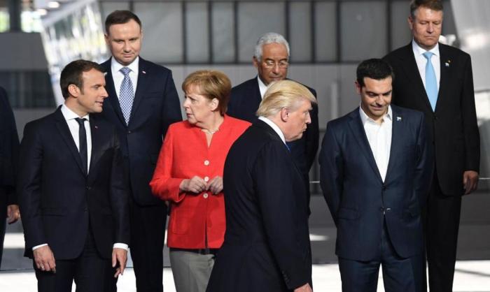 Дональд Трамп на саммите НАТО в Брюсселе