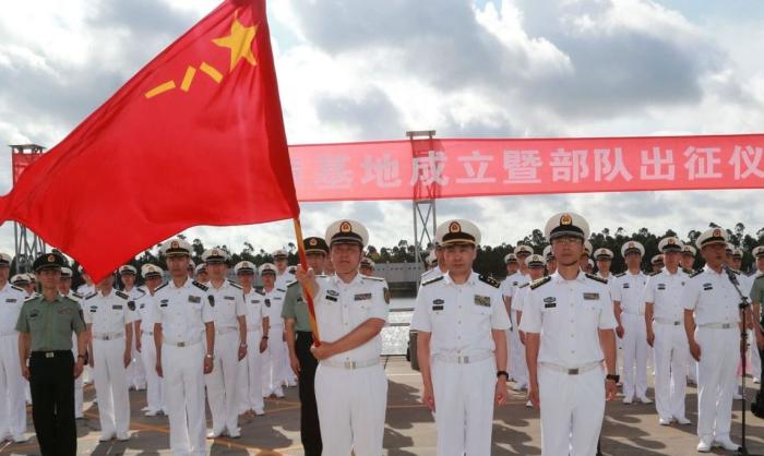 Китайские моряки в Джибути