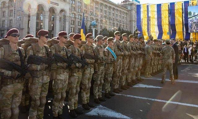 На параде в Киеве
