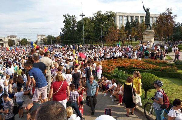 Протесты в Кишинёве. 26 августа 2018 года