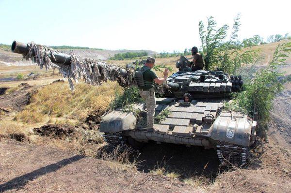 Подготовка ВСУ к наступлению. Танковый взвод на Луганском направлении.