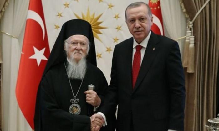 Константинопольский патриарх Варфоломей и президент Турции Эрдоган