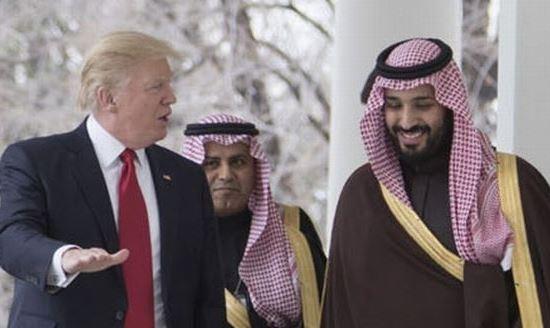Лидеры США и Саудовской Аравии Дональд Трамп и Мохаммед бин Сальман