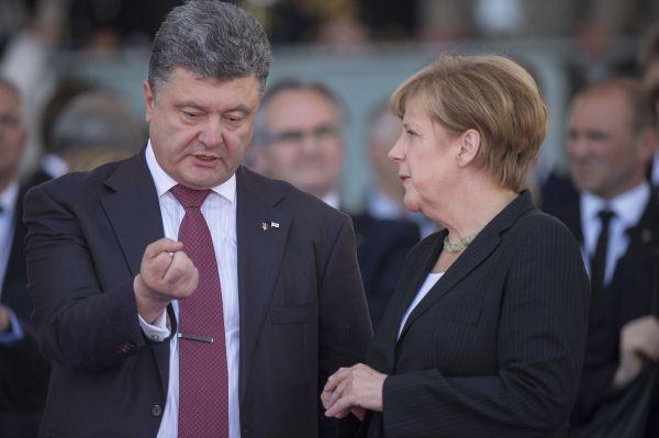 Пётр Порошенко и Ангела Меркель