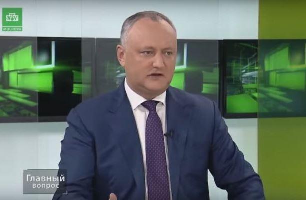 Игорь Додон, интервью НТВ