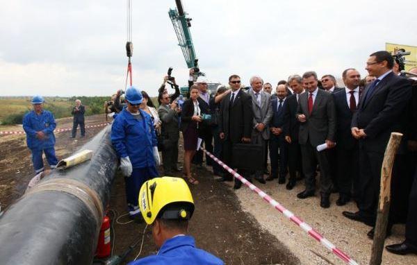 Церемония начала строительства газопровода Яссы-Унгены