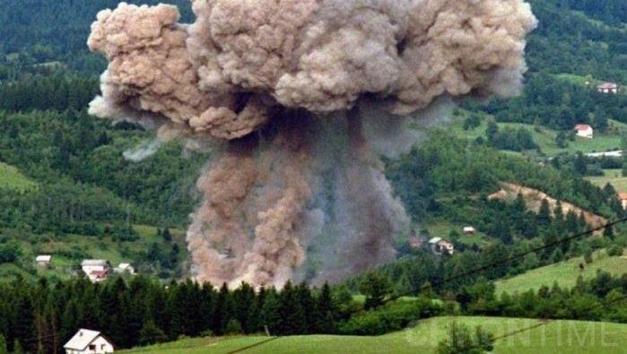 Удар натовской авиации по сербской деревне в Боснии. 30 августа 1995 г.