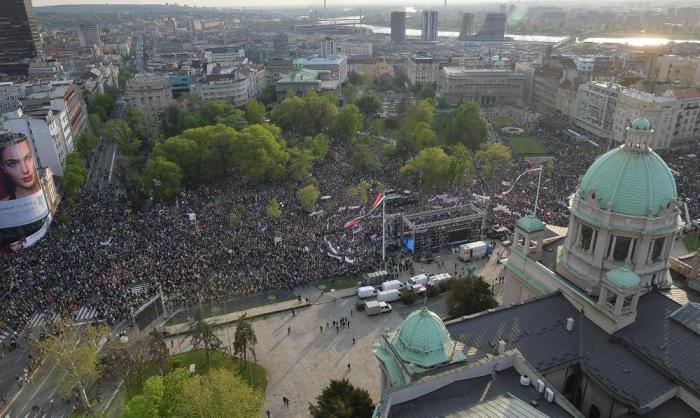 Акция "Будущее Сербии" в Белграде