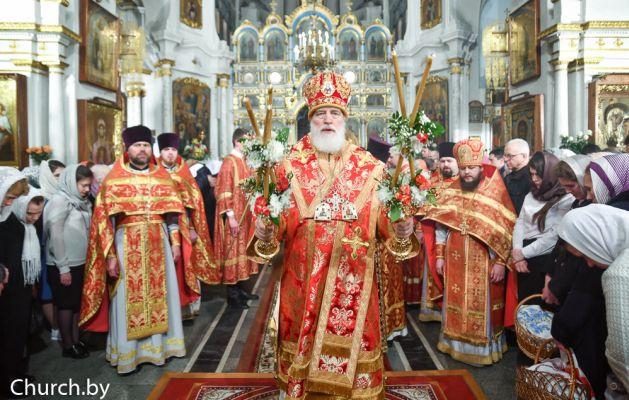 Патриарший экзарх всея Беларуси Павел, Пасхальное богослужение
