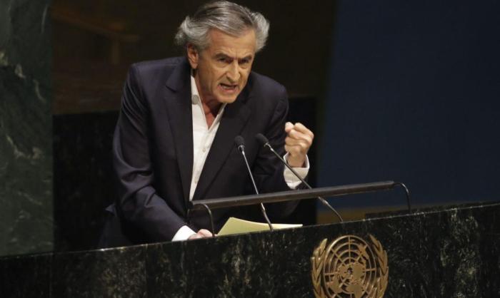Бернар-Анри Леви на трибуне ООН