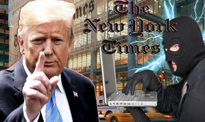 Президент Дональд Трамп против The New York Times