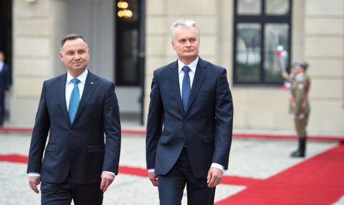 Президенты Литвы Гитанас Науседа и Польши Анжей Дуда