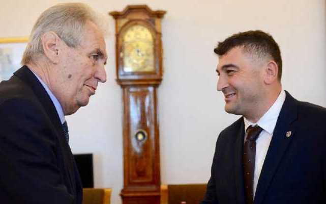 Президент Чехии Милош Земан встретился с представителями закарпатских русин